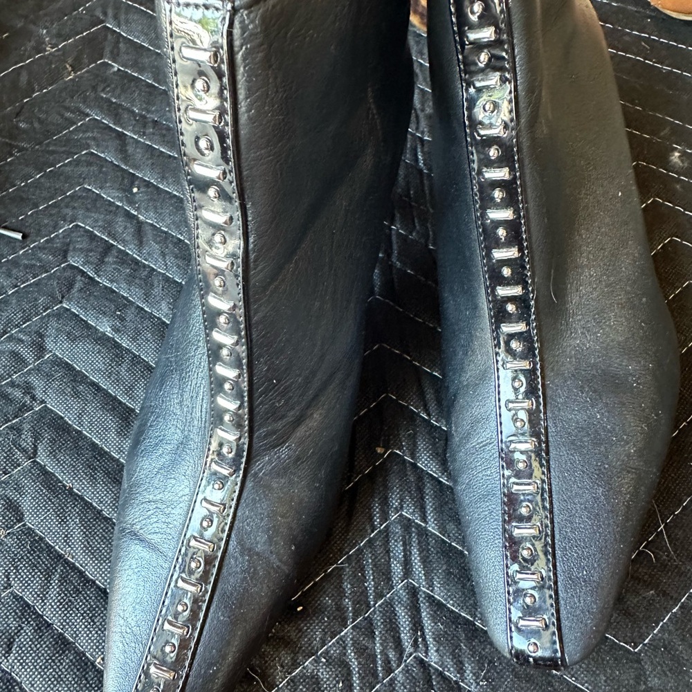 Zara Black Leather Boots